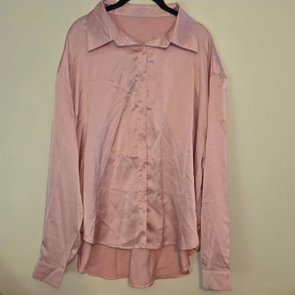 NWT SHEIN Button Down Shirt - Picture 1 of 6